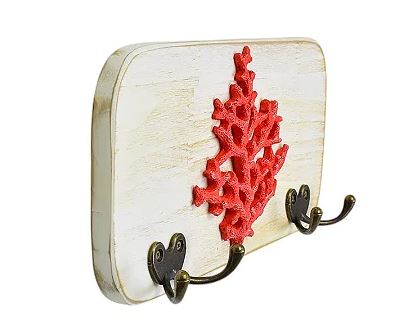 CABIDEIRO 2 GANCHOS CORAL VERMELHO XN-43